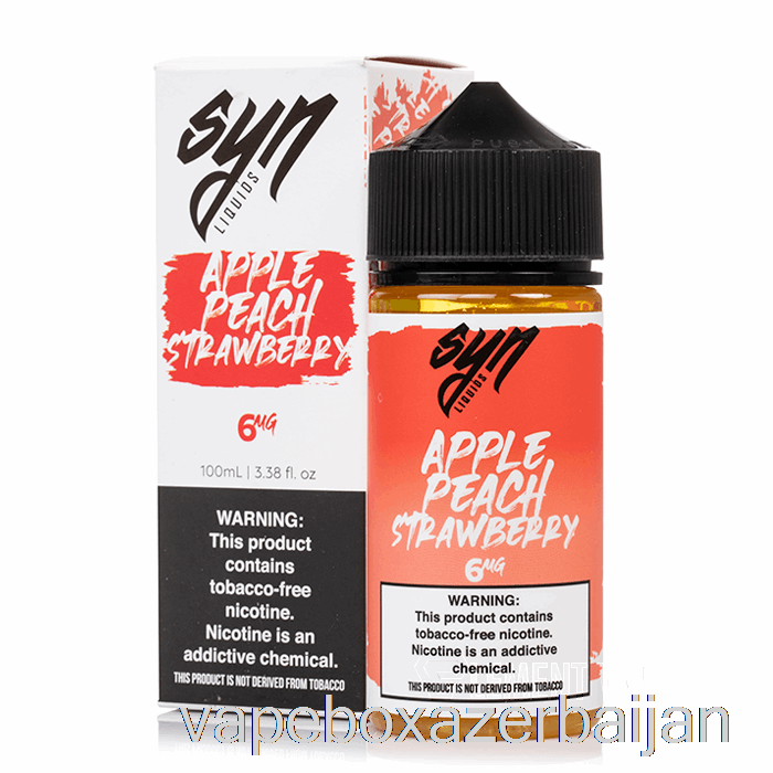 Vape Box Azerbaijan Apple Peach Strawberry - Syn Liquid - 100mL 0mg